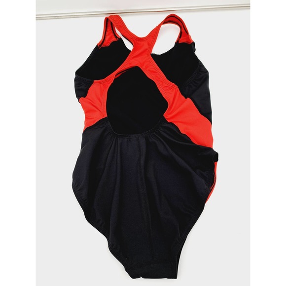 Dolfin Black Red Racerback Competition Swimsuit US 8 EU40 - Picture 3 of 7